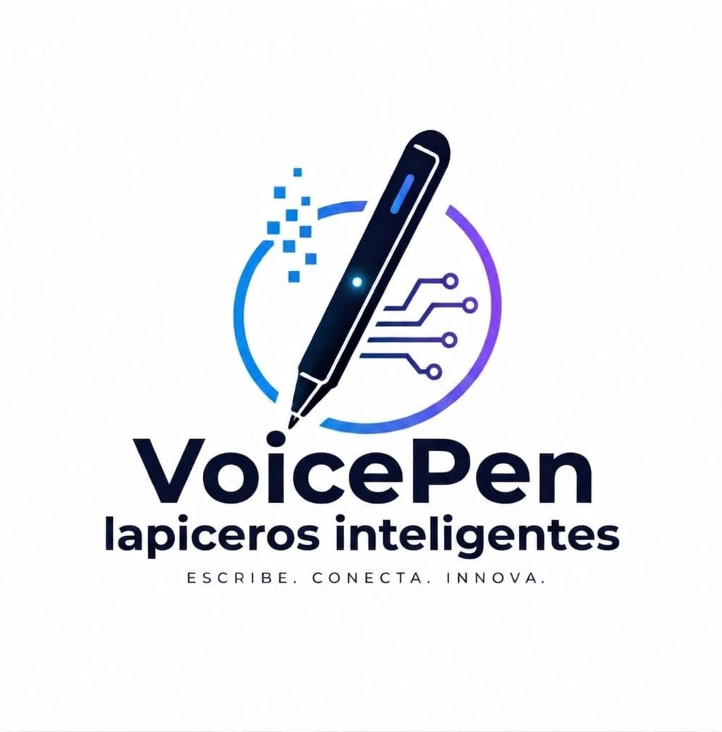 Logo de VoicePen (Lapicero con micrófono)